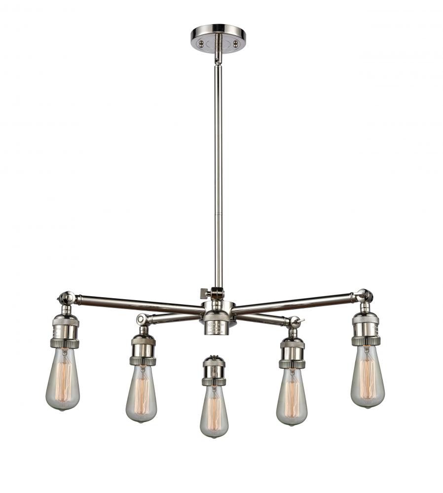 Bare Bulb 6 Light Chandelier