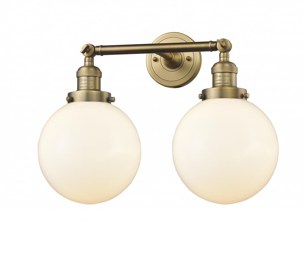 Beacon - 2 Light - 19 inch - Brushed Brass - Bath Vanity Light