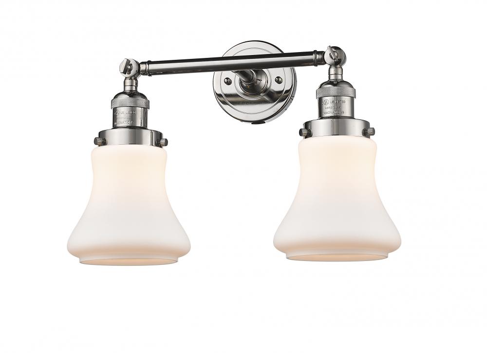 Bellmont - 2 Light - 17 inch - Polished Nickel - Bath Vanity Light