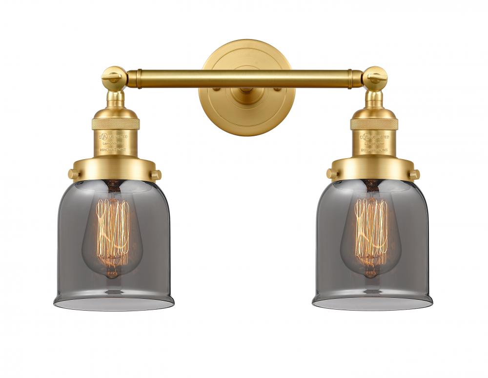 Bell - 2 Light - 16 inch - Satin Gold - Bath Vanity Light