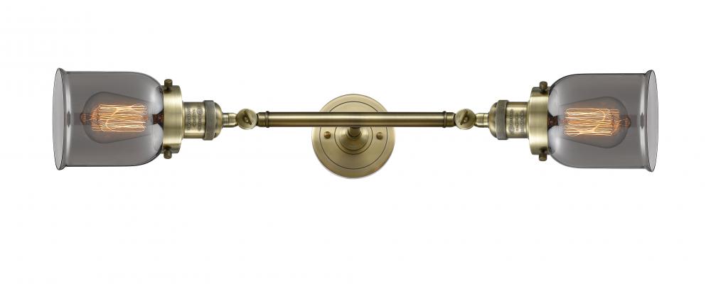 Bell - 2 Light - 5 inch - Antique Brass - Bath Vanity Light