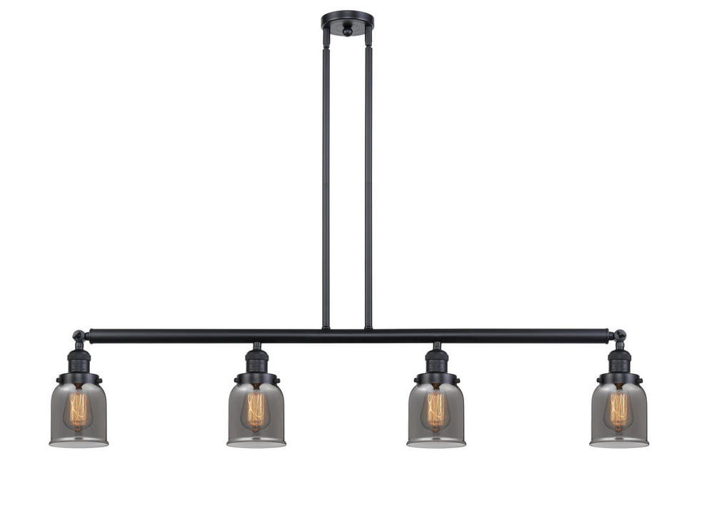 Bell - 4 Light - 50 inch - Matte Black - Stem Hung - Island Light