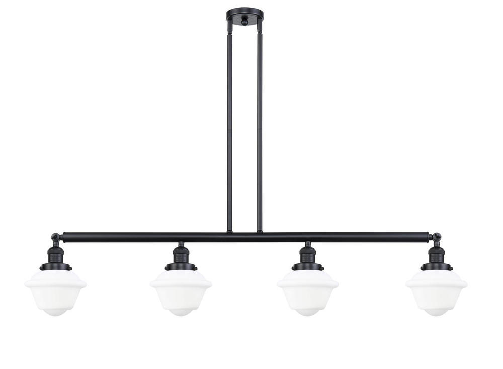 Oxford - 4 Light - 52 inch - Matte Black - Stem Hung - Island Light