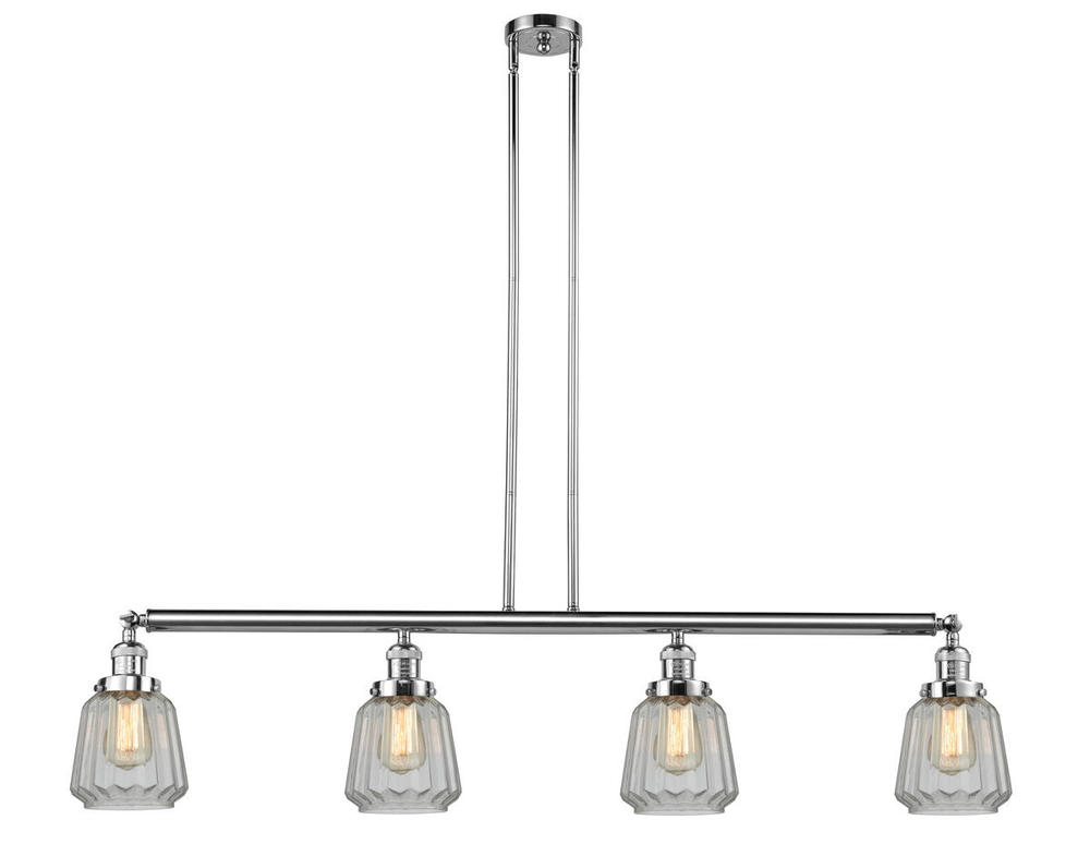 Chatham - 4 Light - 51 inch - Polished Chrome - Stem Hung - Island Light