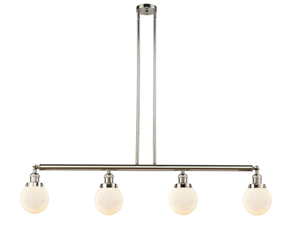 Beacon - 4 Light - 51 inch - Polished Nickel - Stem Hung - Island Light