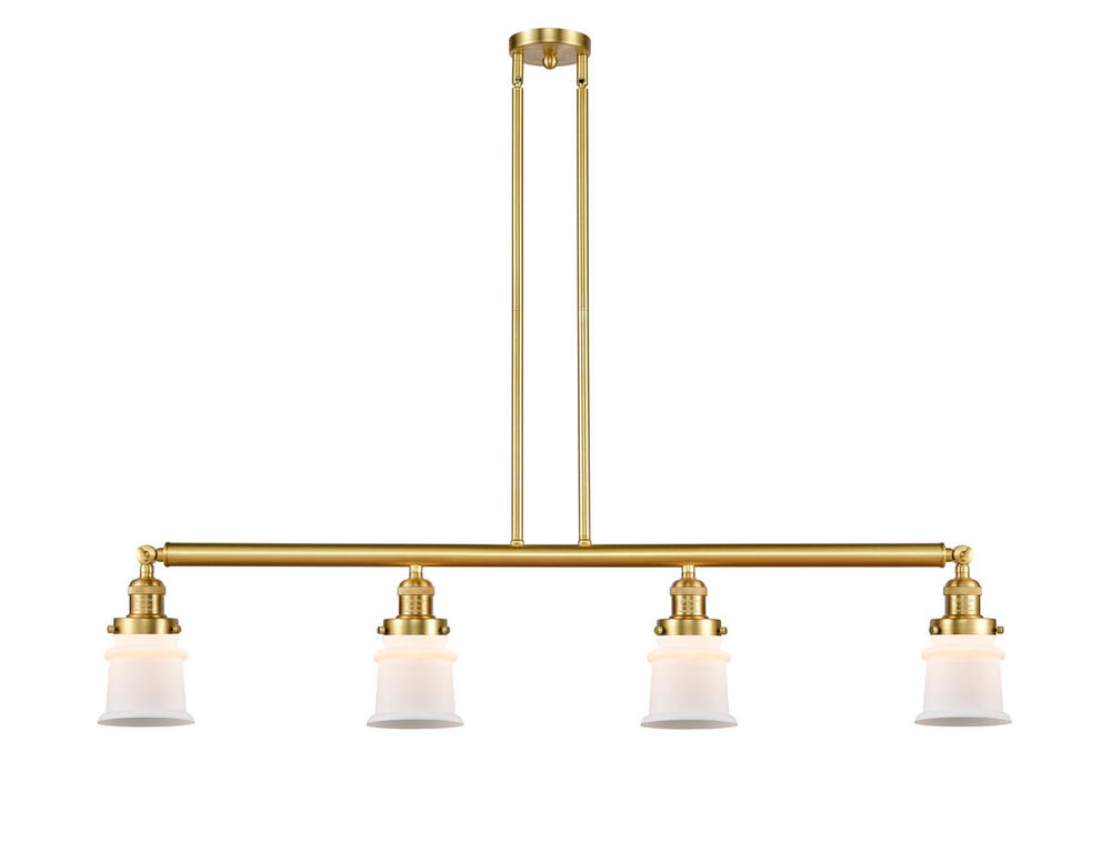 Canton - 4 Light - 51 inch - Satin Gold - Stem Hung - Island Light