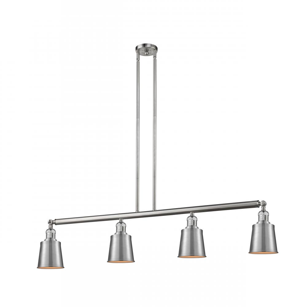 Addison - 4 Light - 50 inch - Brushed Satin Nickel - Stem Hung - Island Light