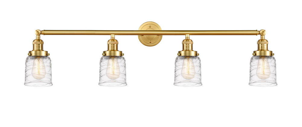 Bell - 4 Light - 42 inch - Satin Gold - Bath Vanity Light