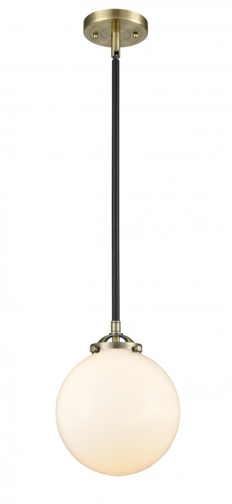 Beacon - 1 Light - 8 inch - Black Antique Brass - Cord hung - Mini Pendant