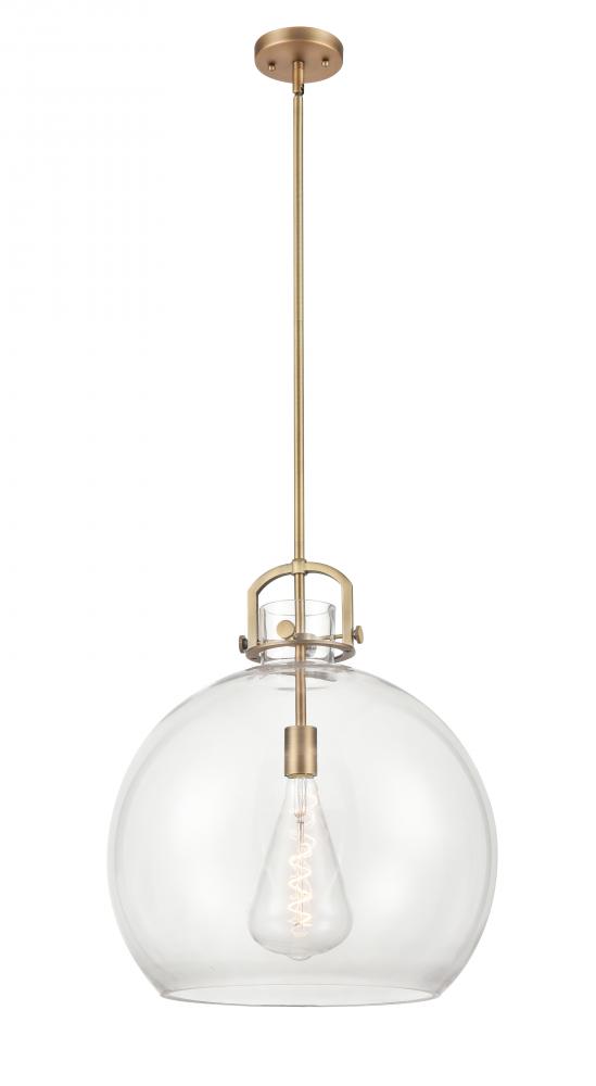 Newton Sphere - 1 Light - 18 inch - Brushed Brass - Pendant