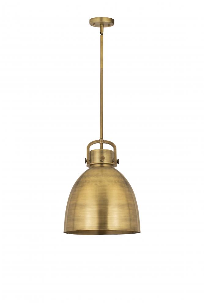 Newton Bell - 1 Light - 14 inch - Brushed Brass - Pendant