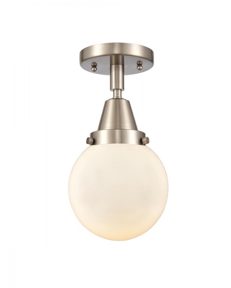 Beacon - 1 Light - 6 inch - Brushed Satin Nickel - Flush Mount