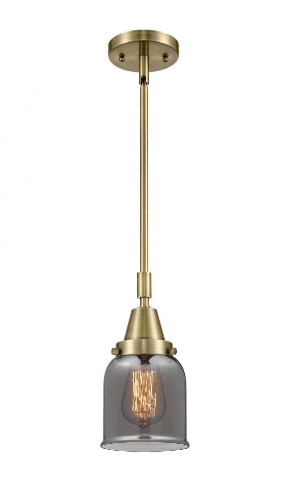 Bell - 1 Light - 5 inch - Antique Brass - Mini Pendant