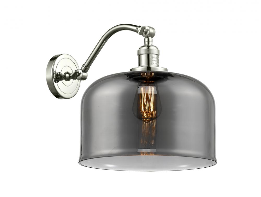 Bell - 1 Light - 12 inch - Polished Nickel - Sconce