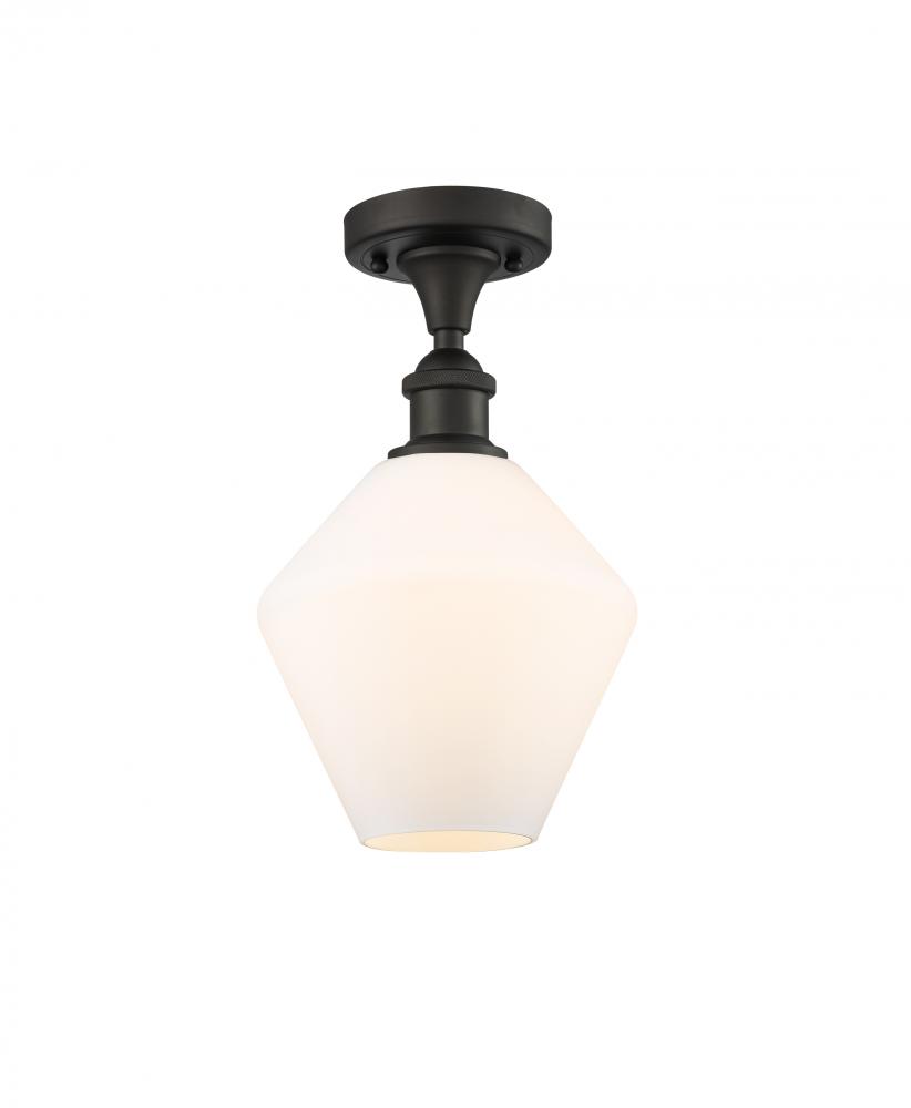 Cindyrella - 1 Light - 8 inch - Oil Rubbed Bronze - Semi-Flush Mount