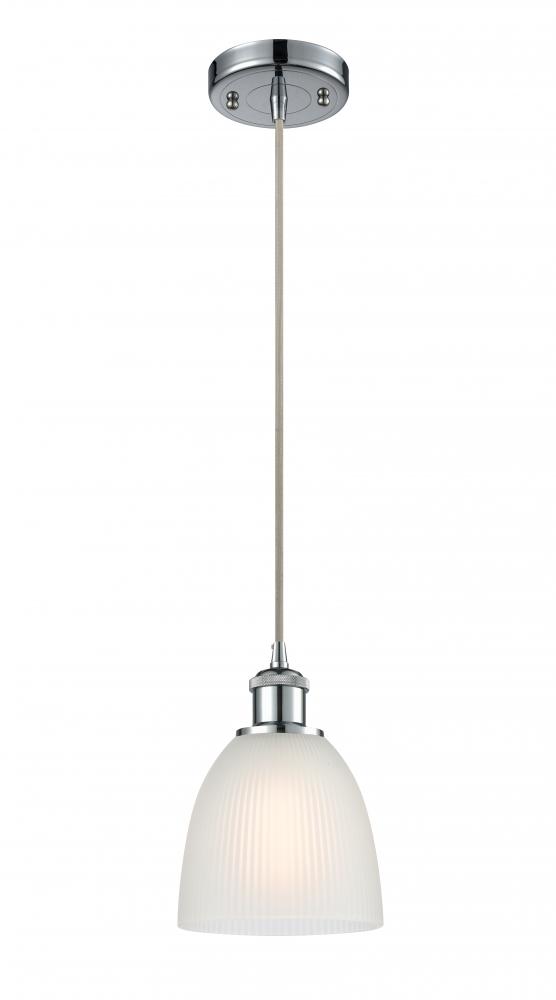 Castile - 1 Light - 6 inch - Polished Chrome - Cord hung - Mini Pendant