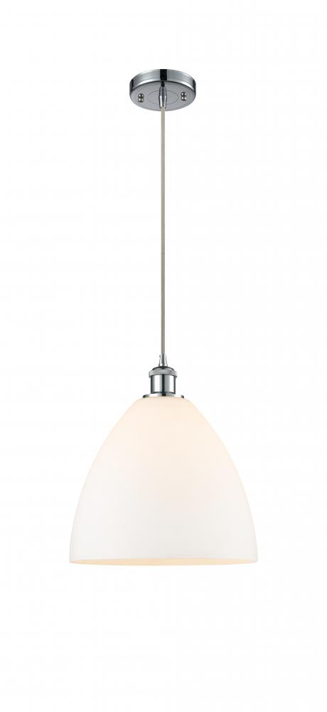 Bristol - 1 Light - 12 inch - Polished Chrome - Cord hung - Mini Pendant