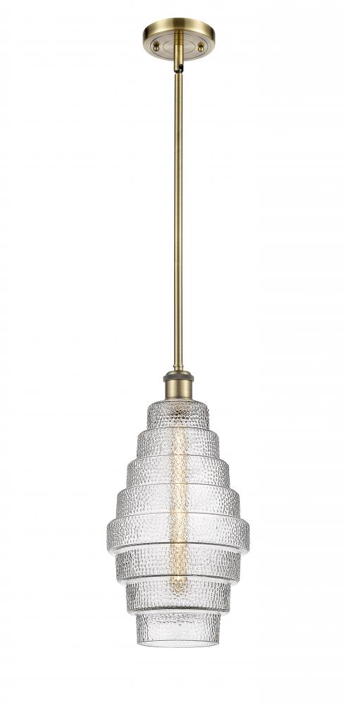 Cascade - 1 Light - 8 inch - Antique Brass - Mini Pendant