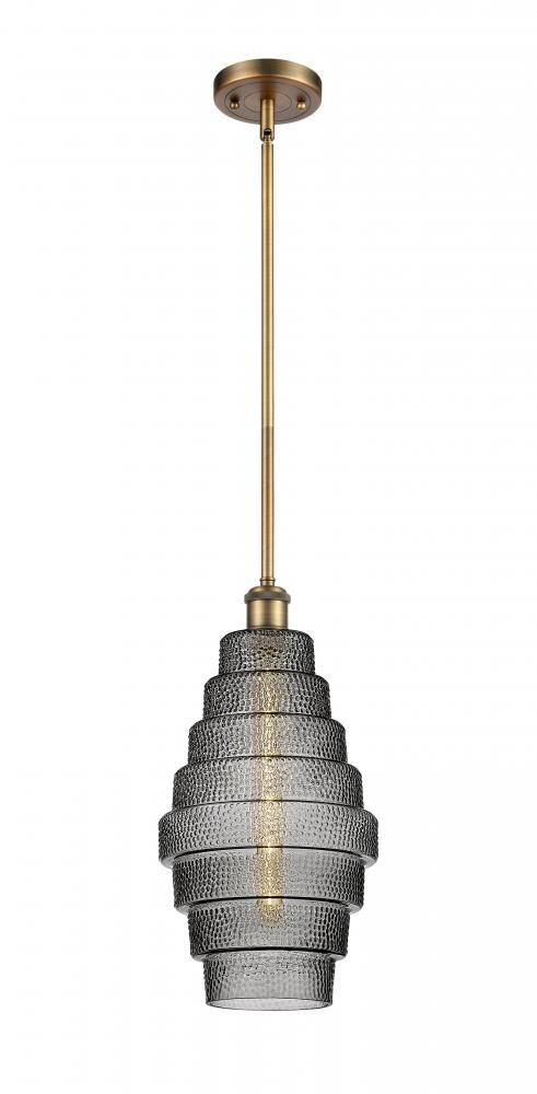 Cascade - 1 Light - 8 inch - Brushed Brass - Mini Pendant