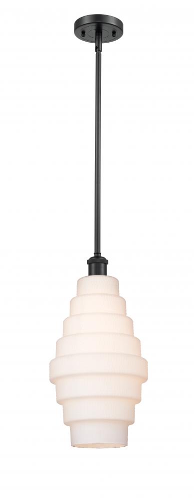 Cascade - 1 Light - 8 inch - Matte Black - Mini Pendant