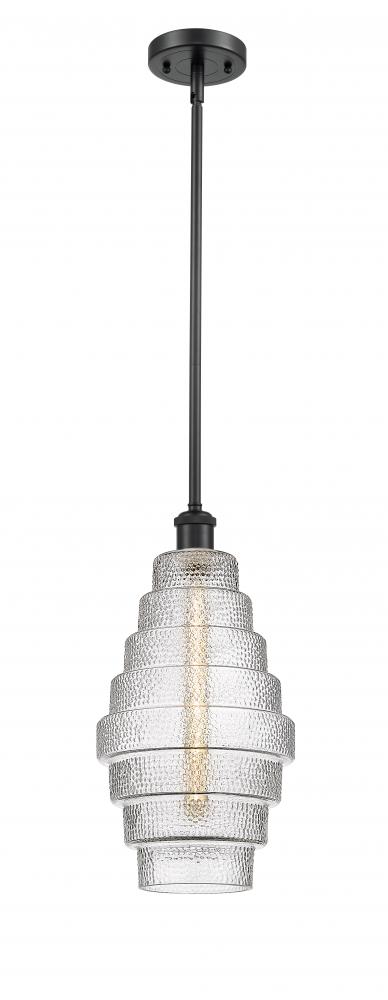 Cascade - 1 Light - 8 inch - Matte Black - Mini Pendant