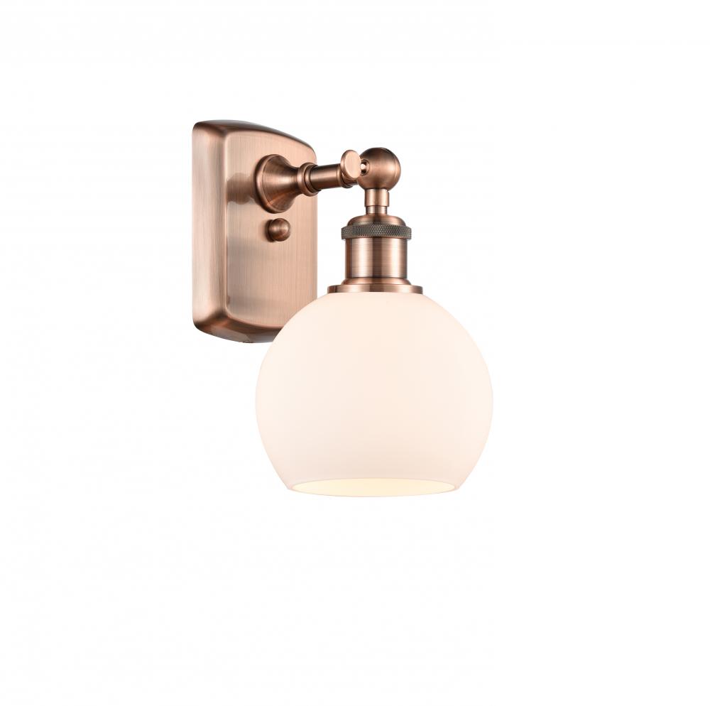 Athens - 1 Light - 6 inch - Antique Copper - Sconce