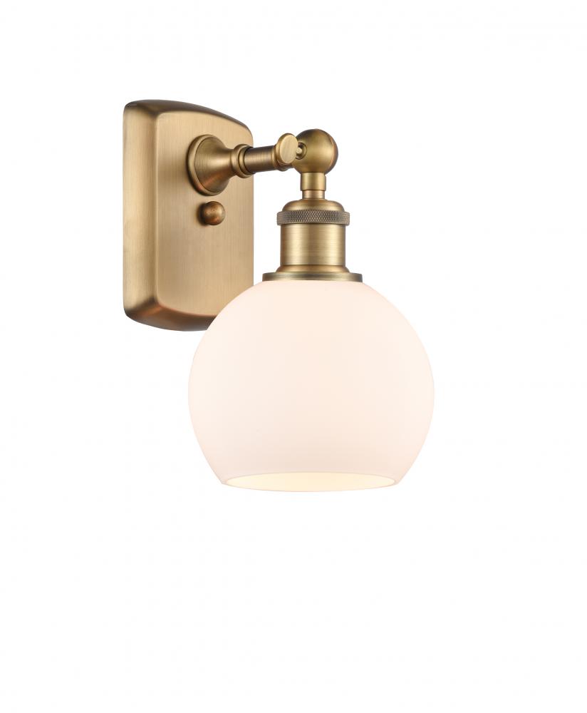 Athens - 1 Light - 6 inch - Brushed Brass - Sconce