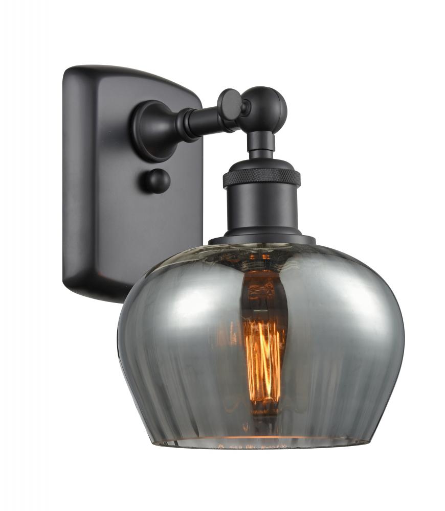 Fenton - 1 Light - 7 inch - Matte Black - Sconce