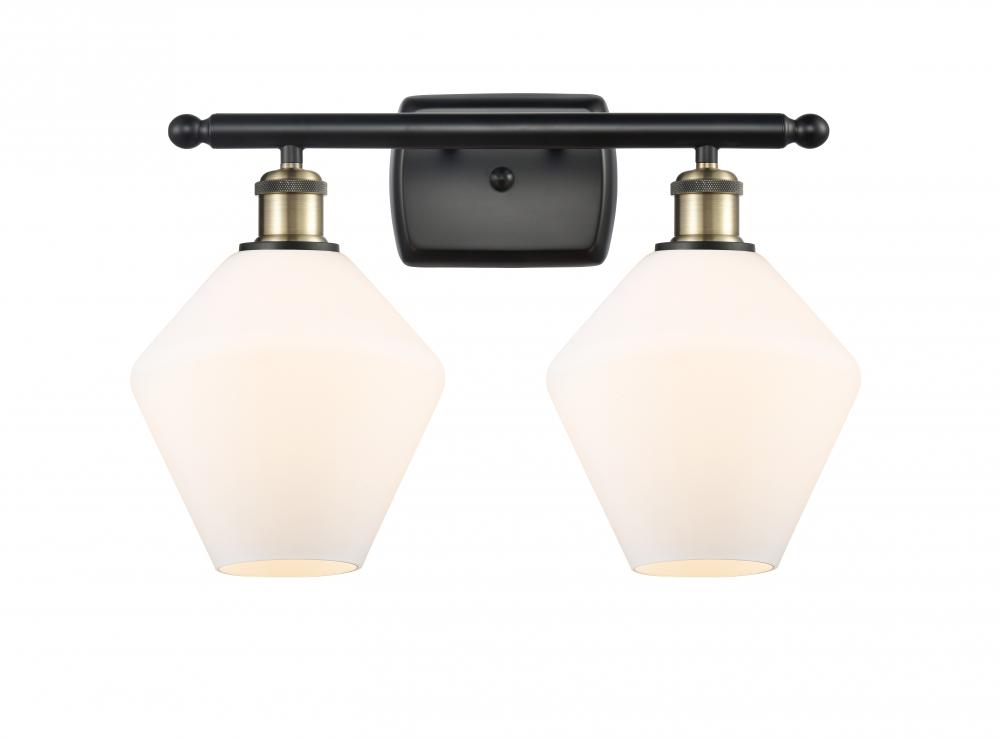 Cindyrella - 2 Light - 18 inch - Black Antique Brass - Bath Vanity Light