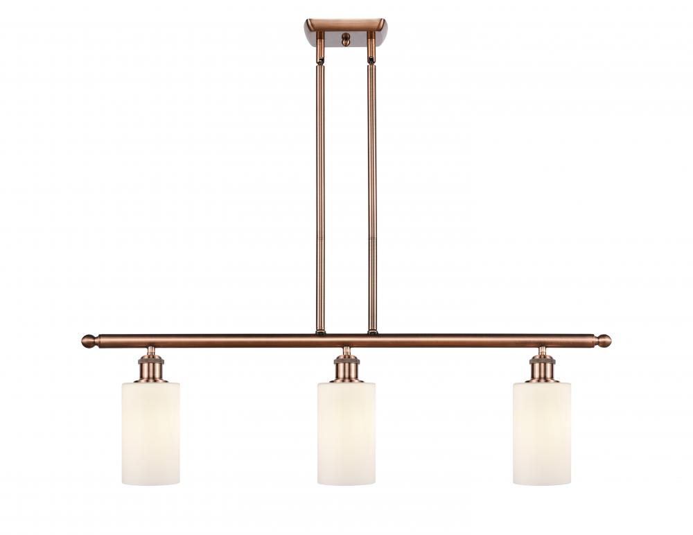 Clymer - 3 Light - 36 inch - Antique Copper - Cord hung - Island Light