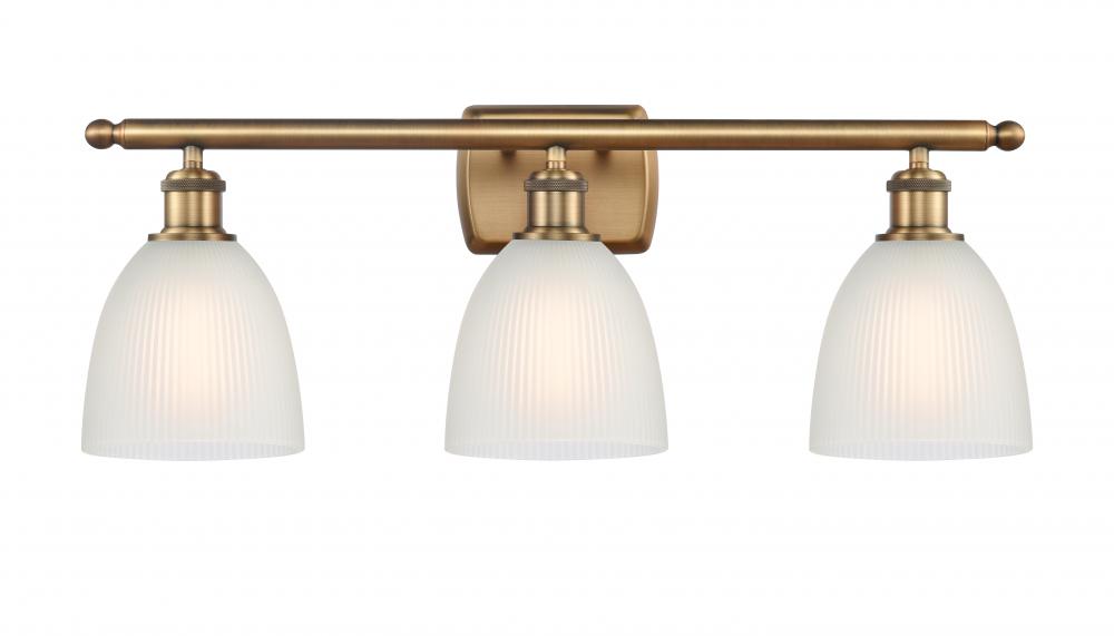 Castile - 3 Light - 26 inch - Brushed Brass - Bath Vanity Light