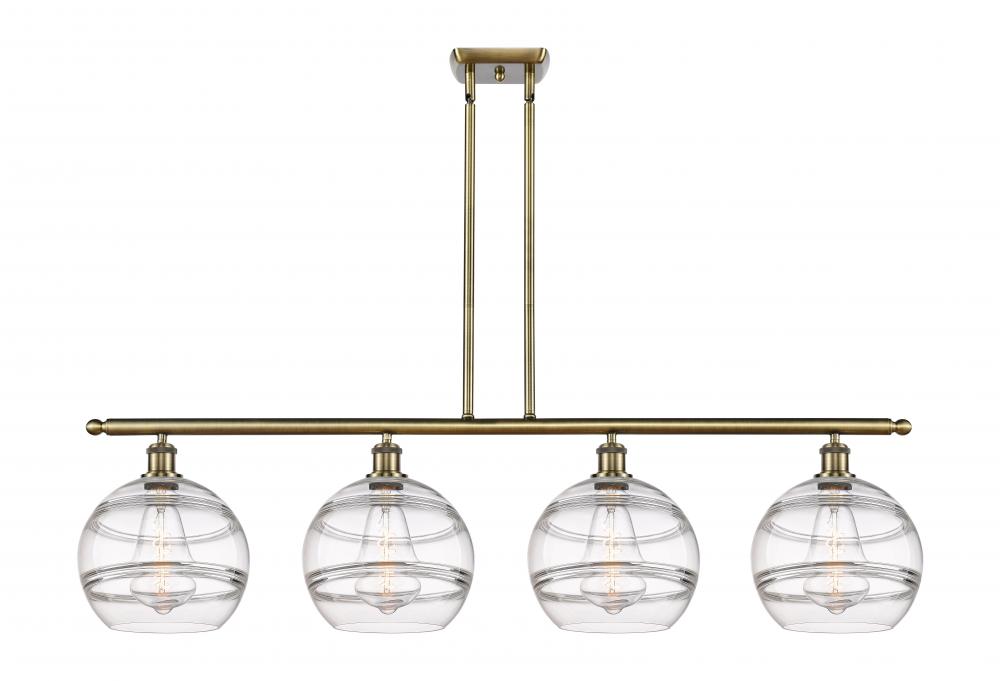 Rochester - 4 Light - 48 inch - Antique Brass - Cord hung - Island Light