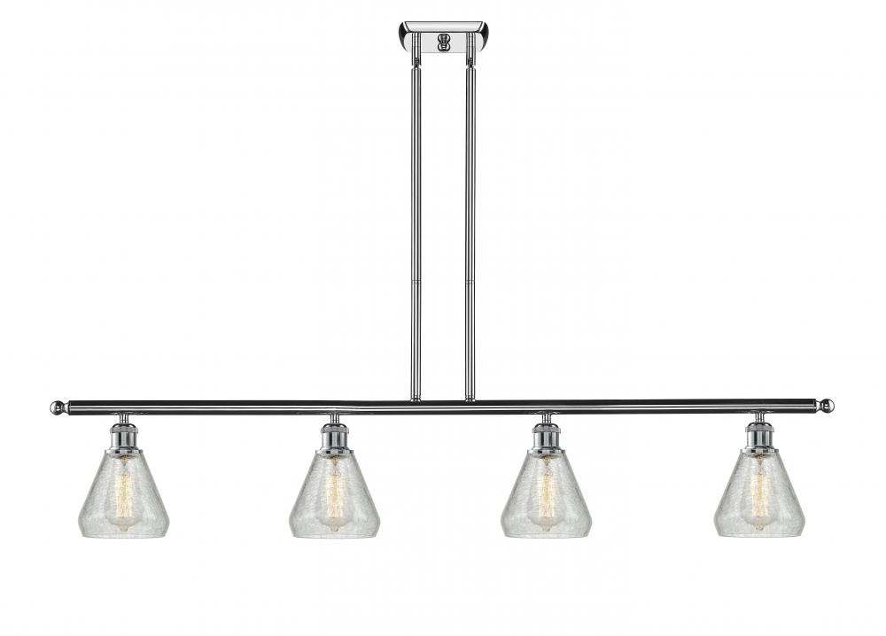 Conesus - 4 Light - 48 inch - Polished Chrome - Cord hung - Island Light