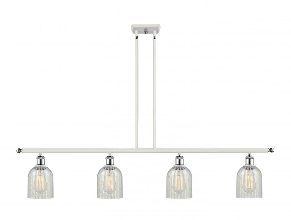 Caledonia - 4 Light - 48 inch - White Polished Chrome - Cord hung - Island Light