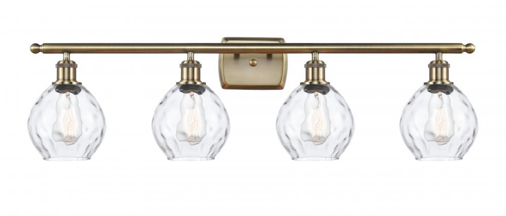 Waverly - 4 Light - 36 inch - Antique Brass - Bath Vanity Light