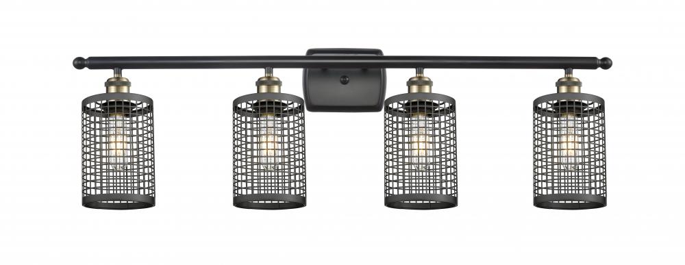 Nestbrook - 4 Light - 35 inch - Black Antique Brass - Bath Vanity Light