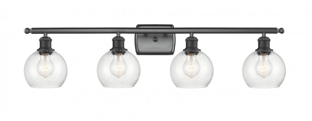 Athens - 4 Light - 36 inch - Matte Black - Bath Vanity Light