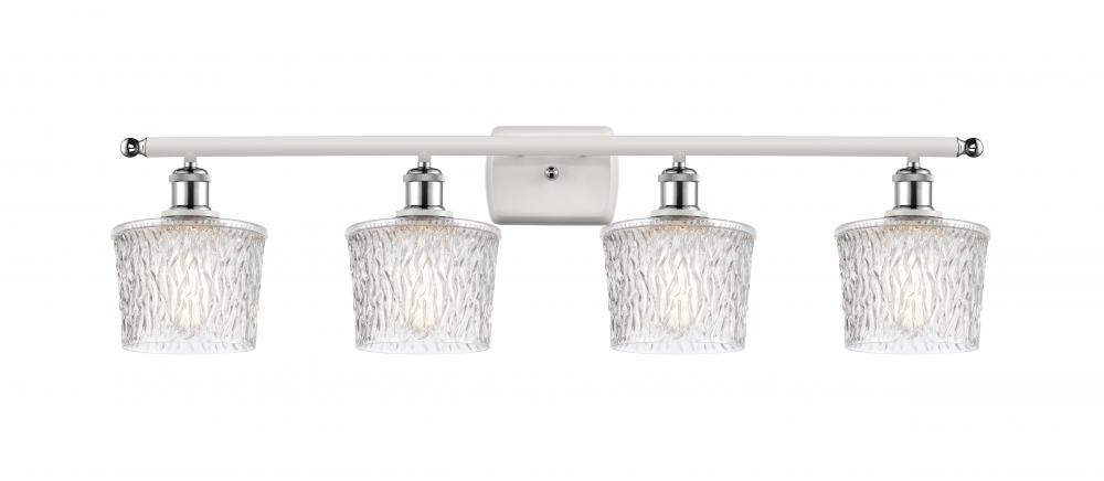 Niagara - 4 Light - 37 inch - White Polished Chrome - Bath Vanity Light