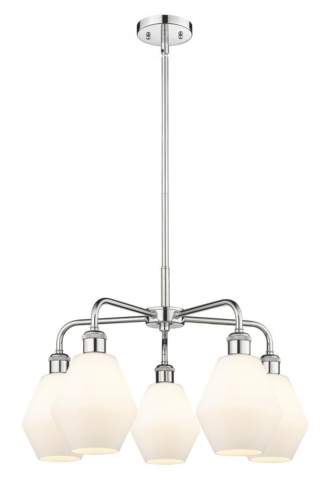 Cindyrella - 5 Light - 24 inch - Polished Chrome - Chandelier