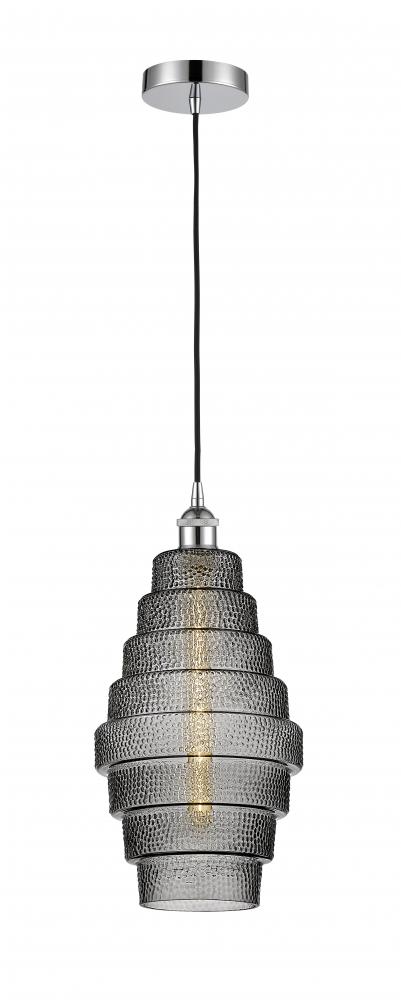 Cascade - 1 Light - 8 inch - Polished Chrome - Cord hung - Mini Pendant