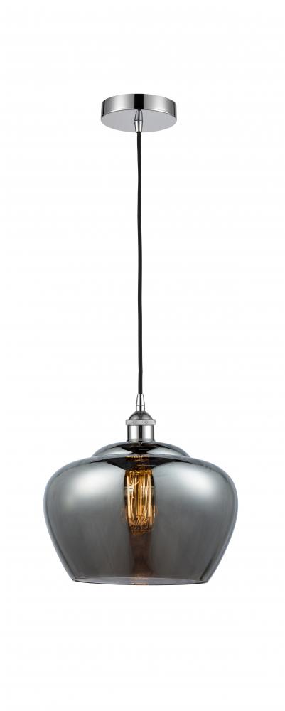 Fenton - 1 Light - 11 inch - Polished Chrome - Cord hung - Mini Pendant