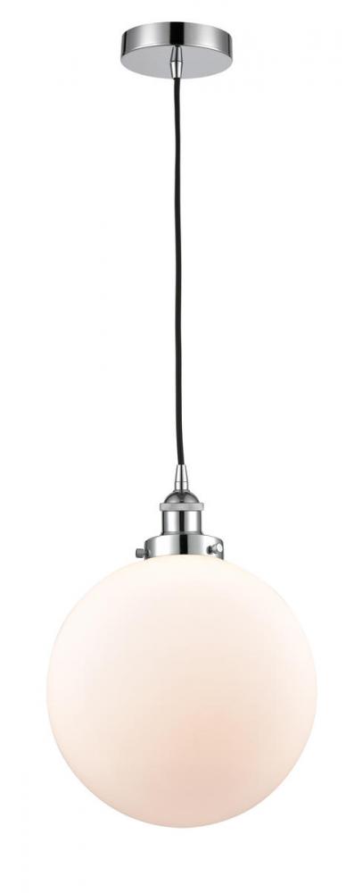 Beacon - 1 Light - 12 inch - Polished Chrome - Cord hung - Mini Pendant