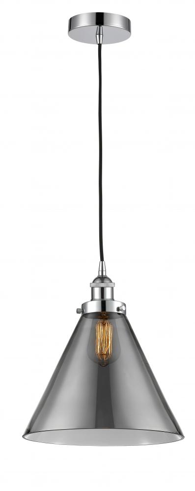 Cone - 1 Light - 12 inch - Polished Chrome - Cord hung - Mini Pendant