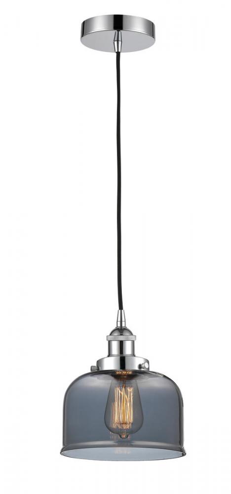 Bell - 1 Light - 8 inch - Polished Chrome - Cord hung - Mini Pendant