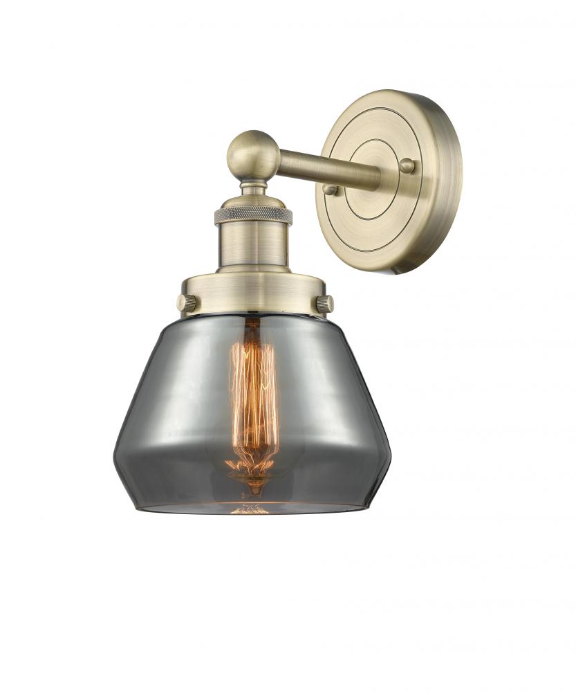 Fulton - 1 Light - 7 inch - Antique Brass - Sconce