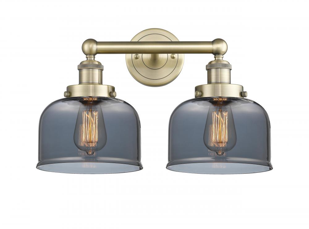 Bell - 2 Light - 17 inch - Antique Brass - Bath Vanity Light