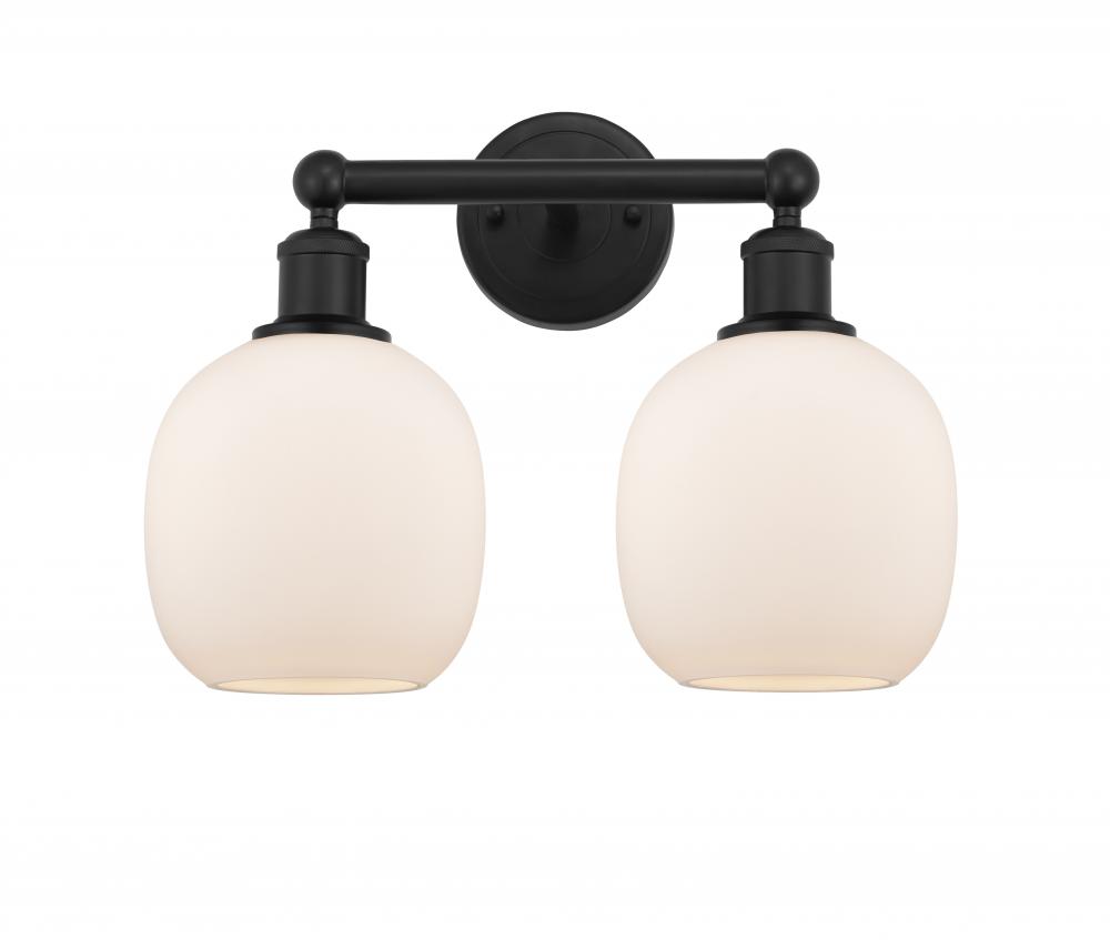 Belfast - 2 Light - 15 inch - Matte Black - Bath Vanity Light