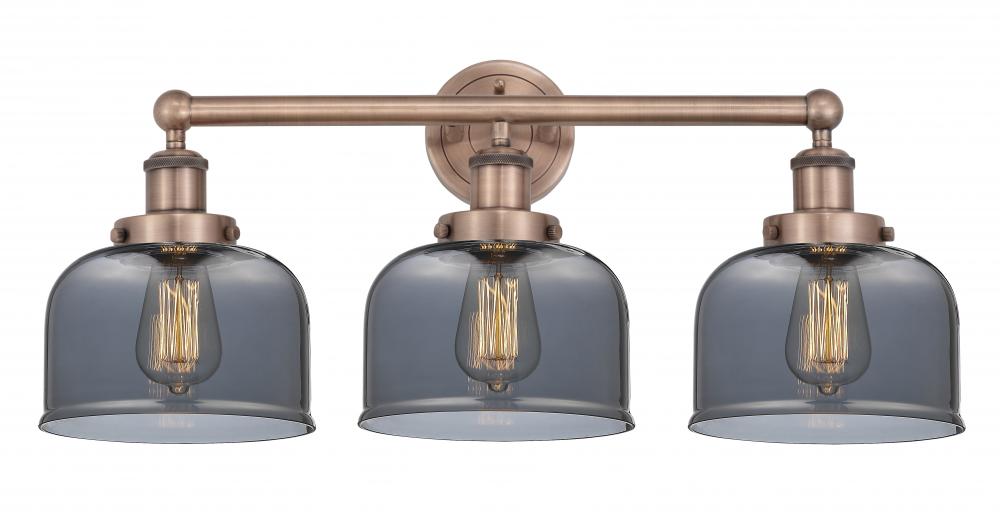 Bell - 3 Light - 26 inch - Antique Copper - Bath Vanity Light