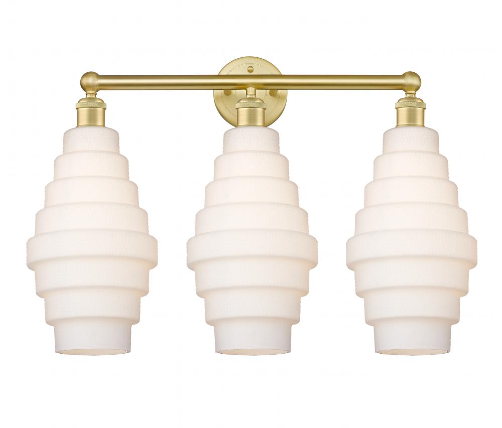 Cascade - 3 Light - 26 inch - Satin Gold - Bath Vanity Light