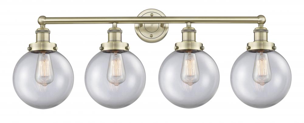 Beacon - 4 Light - 35 inch - Antique Brass - Bath Vanity Light